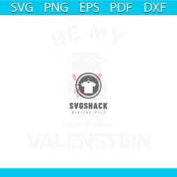 Vintage Be My Valenstein Cute Character SVG Digital Cricut File