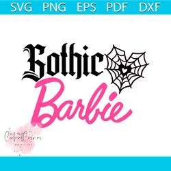vintage gothic barbie svg halloween movie svg digital file
