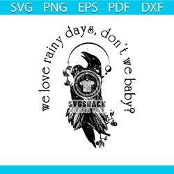 bookish we love rainy days svg cutting digital file