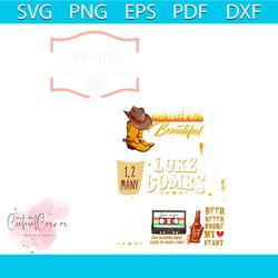 retro luke combs bull skull country western music svg file