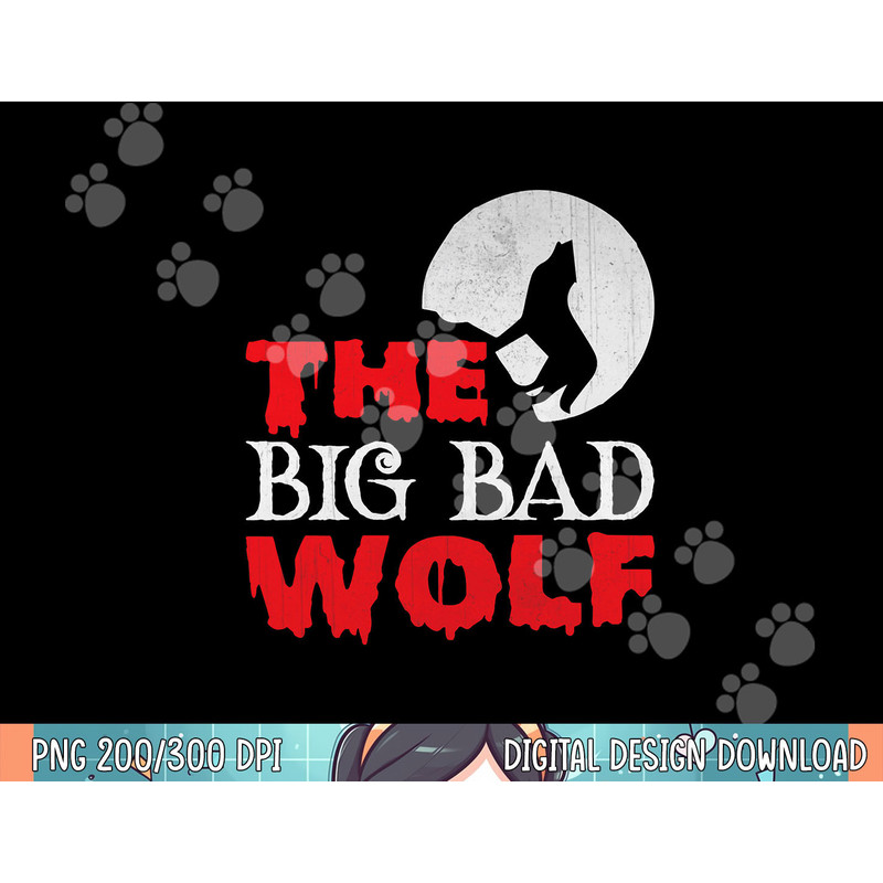 The Big Bad Wolf Halloween Costume Funny Cute Gift png, sublimation.jpg