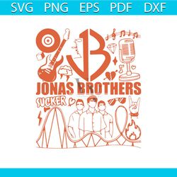vintage jonas brother sucker svg cutting digital file