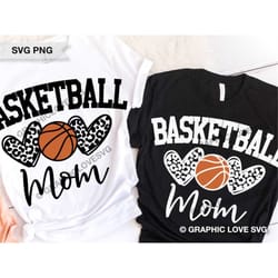 basketball mom svg, leopard heart svg, leopard print svg, sports svg, basketball mom shirt svg, love basketball iron on