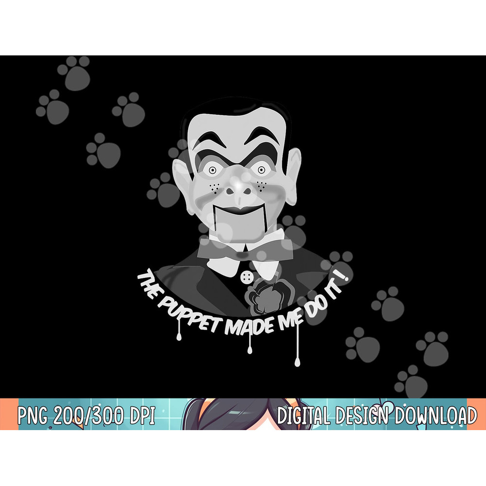 THE PUPPET MADE ME DO IT Ventriloquist Dummy Funny Halloween png, sublimation.jpg