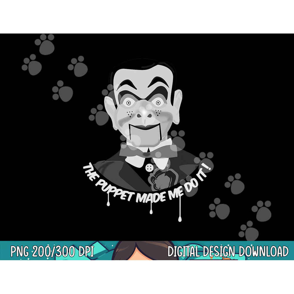 THE PUPPET MADE ME DO IT Ventriloquist Dummy Funny Halloween png, sublimation copy.jpg