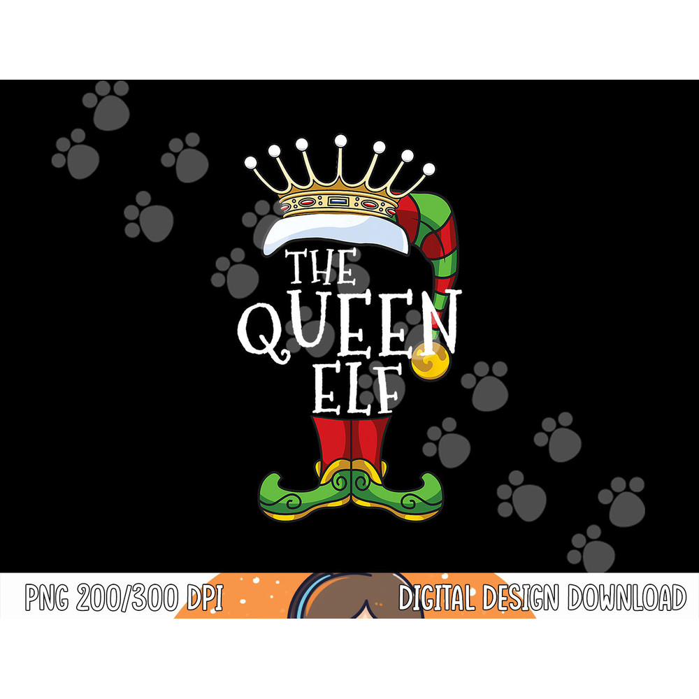 The Queen Elf Family Matching Christmas Group Funny png,sublimation copy.jpg