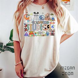vintage disney hollywood studios comfort colors shirt, hollywood studios shirt, disney trip shirt, disneyworld shirts, d