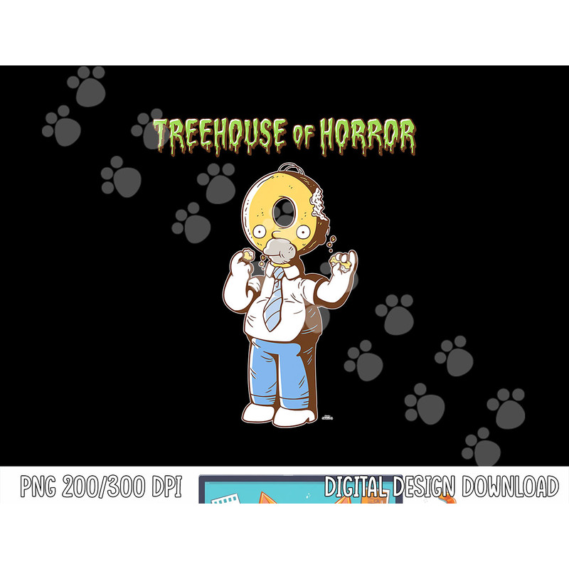 The Simpsons Treehouse of Horror Homer Donut Head Halloween png, sublimation copy.jpg