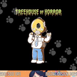 the simpsons treehouse of horror homer donut head halloween png, sublimation copy