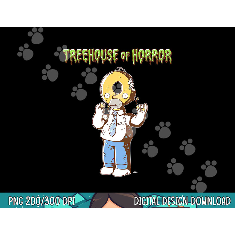 The Simpsons Treehouse of Horror Homer Donut Head Halloween png, sublimation copy.jpg