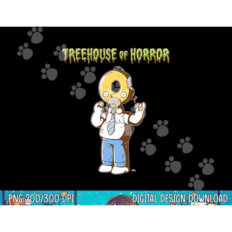 The Simpsons Treehouse of Horror Homer Donut Head Halloween png, sublimation copy.jpg