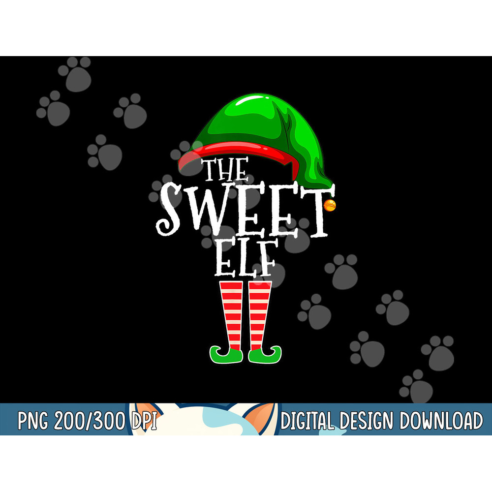 The Sweet Elf Family Matching Group Christmas Gift Funny png, sublimation.jpg