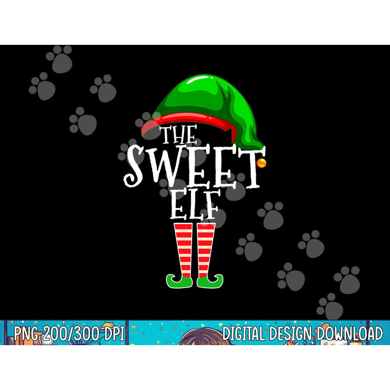 The Sweet Elf Family Matching Group Christmas Gift Funny png, sublimation.jpg