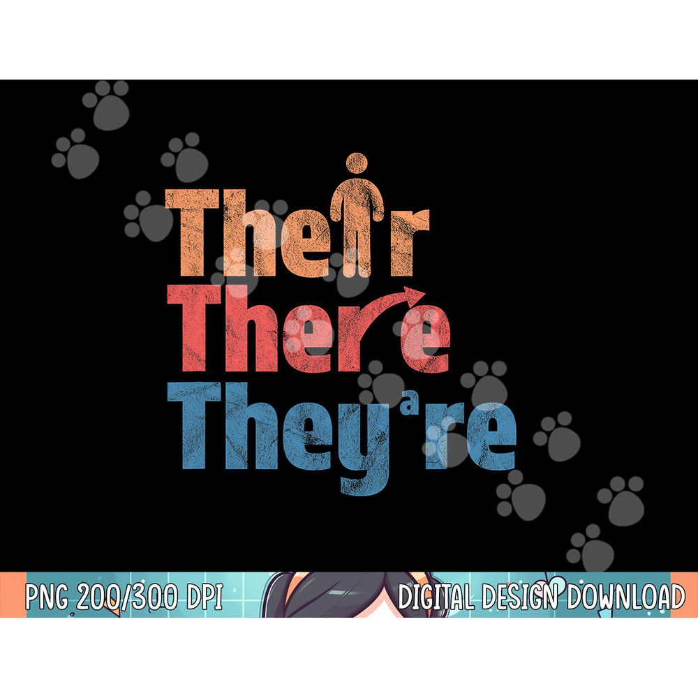 Their There They re Funny English Teacher Gramma Police png, sublimation.jpg