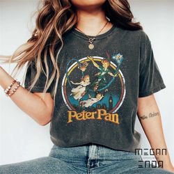 vintage disney peter pan comfort colors shirt, darling flight neverland shirt, never grow up shirt, disney family shirts