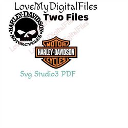 Harley  SVG Digital files for cricut cutting machines silhouette studio files Davidson