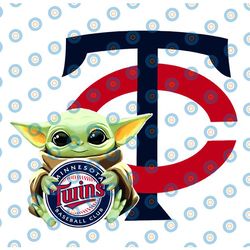 baby yoda with minnesota twins baseball png,  baby yoda mlb png, mlb png, digital download