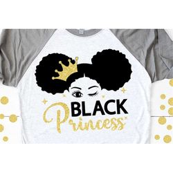 black princess svg, black queen svg, black girl svg, hair puffs, crown, black girl magic, afro woman, shirt black girl,