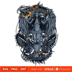 Dragon Engine Anime Svg: High-Quality Digital Files for Crafters