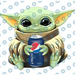 baby yoda with pepsi png,  baby yoda png, sublimation ready, png files for sublimation