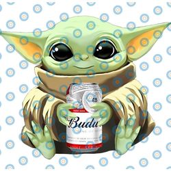 baby yoda with budweiser png,  baby yoda png, sublimation ready, png files for sublimation