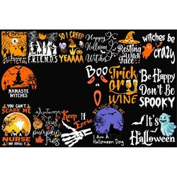 halloween t-shirt bundle ,halloween svg, fall svg,autumn svg, ghost svg, witch svg,pumpkin svg, quotes, cut file cricut,