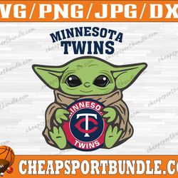 minnesota twins baby yoda baseball team svg, minnesota twins svg, mlb team  svg, mlb svg, png, dxf, eps, jpg