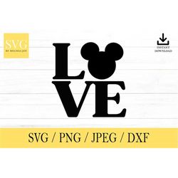 mouse love svg, mouse ear, mouse svg, mouse glove png, dxf, jpeg, digital download, cut file, cricut, silhouette, glowfo