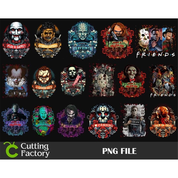 Horror Characters Custom Horror Characters Clipart Bundle, Horror Character Png Bundl - Inspire ...