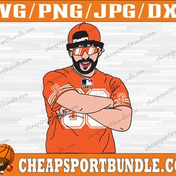 san francisco giants bad bunny baseball team svg, san francisco giants svg, mlb team  svg, mlb svg, png, dxf, eps, jpg