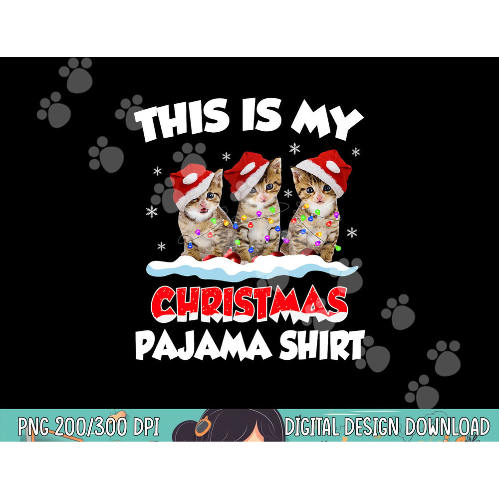 This Is My Christmas Pajama Shirt Cat Lover Funny Christmas png, sublimation copy.jpg