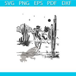 vintage dead of night svg western cowgirl svg digital file