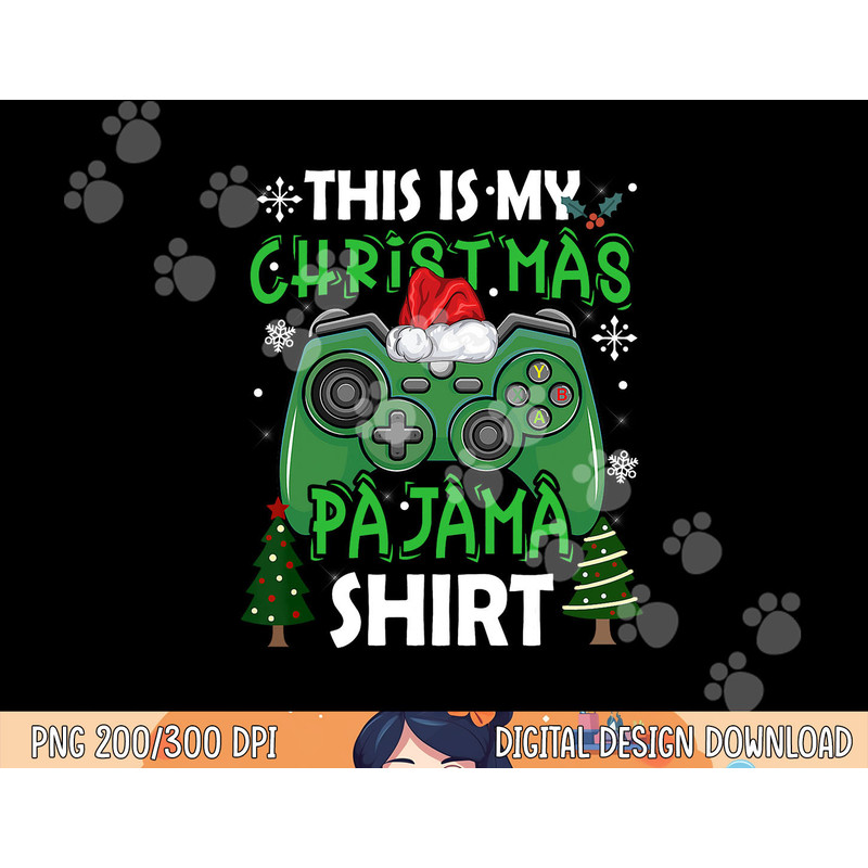 This Is My Christmas Pajama Video Game Gamer Boys Teens png, sublimation copy.jpg