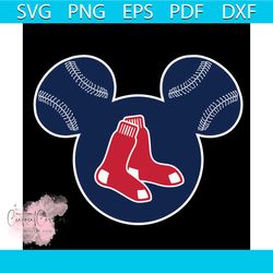 boston red sox baseball mickey mouse disney svg, sport svg, disney svg