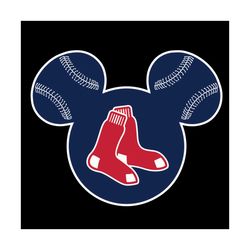 boston red sox baseball mickey mouse disney svg, sport svg, disney svg