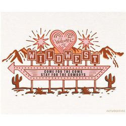 wild west png-retro western sublimation, country png, western png, digital download, cowboy png, western clipart, cowgir