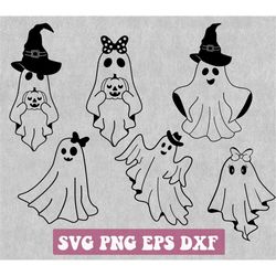 ghost halloween svg bundle, ghosts svg, ghost svg bundle, ghost clipart, cute ghost svg, boo svg cute halloween bunddle