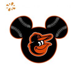 Baltimore Orioles Baseball Mickey Mouse Disney Svg, Sport Svg, Disney Svg