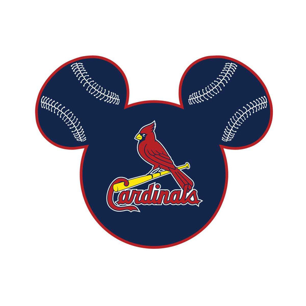 St. Louis Cardinals Baseball Mickey Mouse Disney Svg, Sport