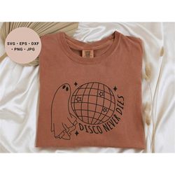 ghost svg, disco svg, disco ball svg, disco halloween party, cute ghost svg, spooky season svg, halloween svg, halloween