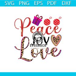 peace joy love svg, christmas svg, peace love christmas svg