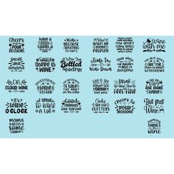 wine svg quotes bundle, funny wine bundle svg, wine svg, wine lovers, wine decal, wine sayings, wine glass svg, drinking