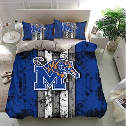 memphis tigers bedding sets, sport bedding, bedroom decor, decorations for home bedding sets, bedding trending