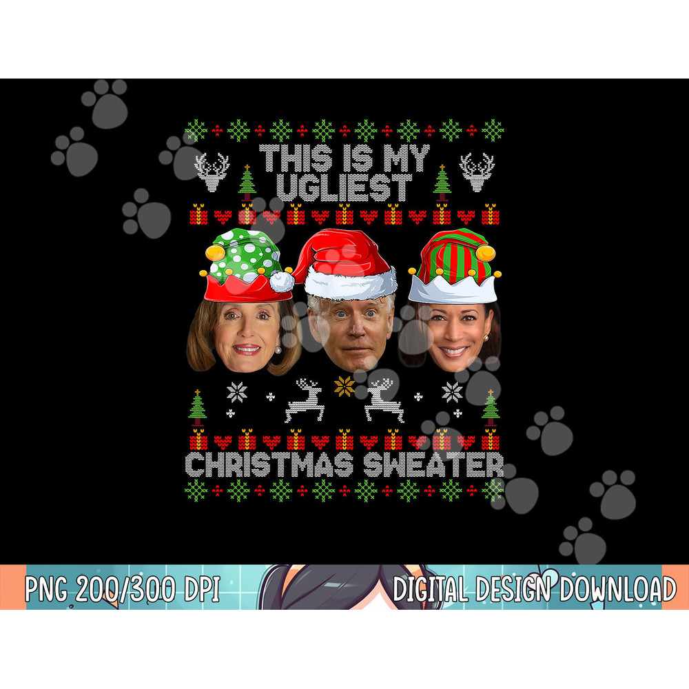 This Is My Ugliest Christmas Sweater Funny Joe Biden Kamala png, sublimation.jpg