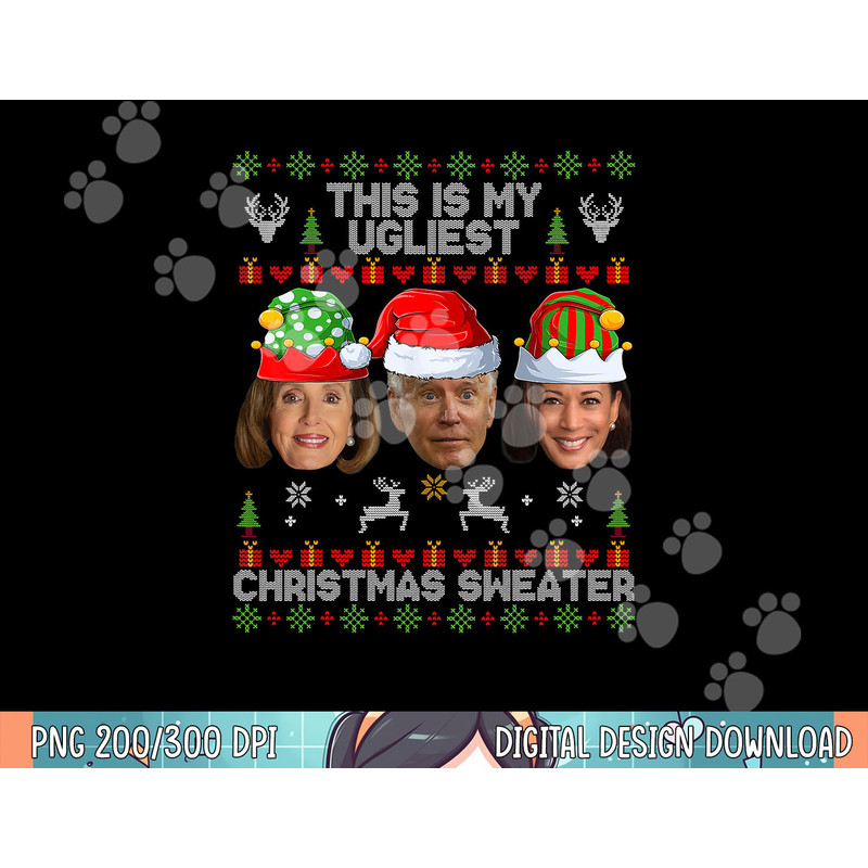 This Is My Ugliest Christmas Sweater Funny Joe Biden Kamala png, sublimation.jpg