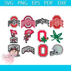 ohio state buckeyes bundle svg, sport bundle svg, brutus buckeye bundle svg