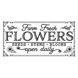 spring svg bundle, flower svg, spring flower market sign svg bundle, flower market svg, farmhouse sign svg, flower svg,