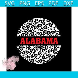 alabama leopard crimson svg, sport svg, alabama svg, leopard pattern svg