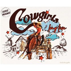 western long live cowgirls png, cowgirl png sublimation design download, western cowgirl png, retro cowgirl png, digital