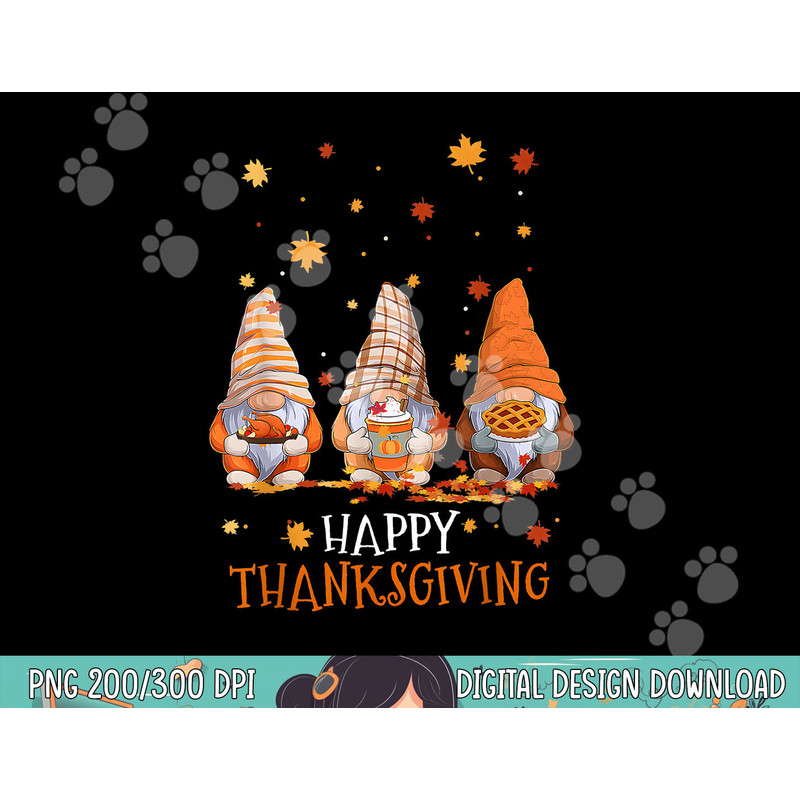 Three Gnomes Happy Thanksgiving Day Fall Autumn Gnome Lover png, sublimation copy.jpg